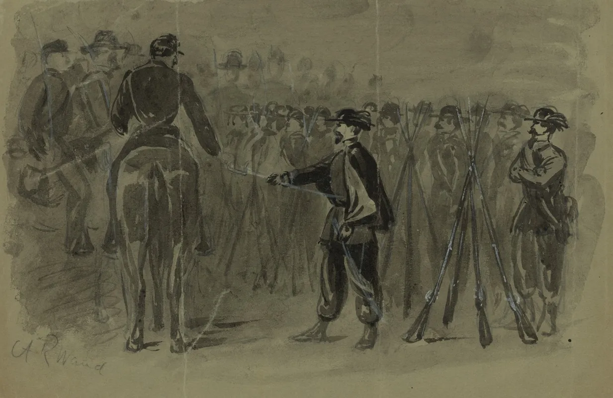 Surrender Of The Revolting Garibaldi Guards To The U S Cavalry