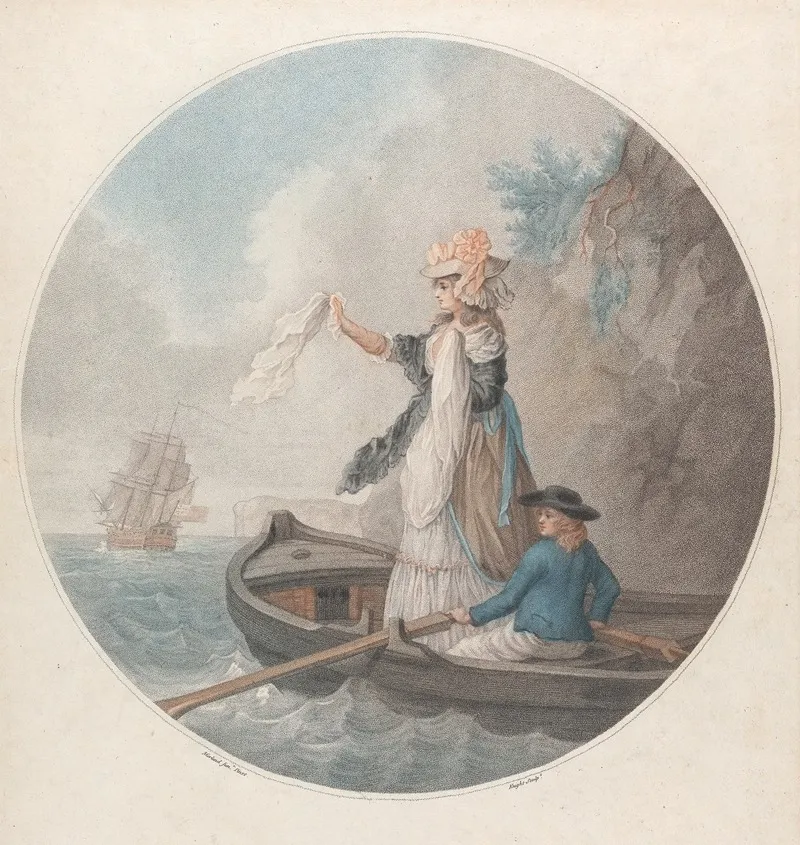 Susans Farewell by George Morland - Canvas Print