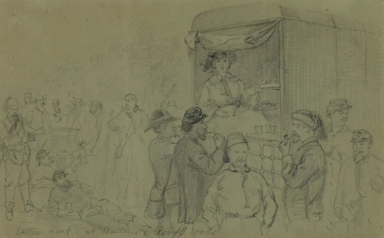 Sutler Cart At Baileys Cross Roads