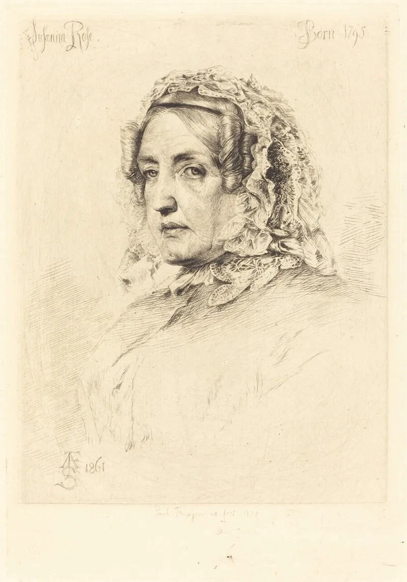 Suzanna Rose by Paul Adolphe Rajon - Canvas Print