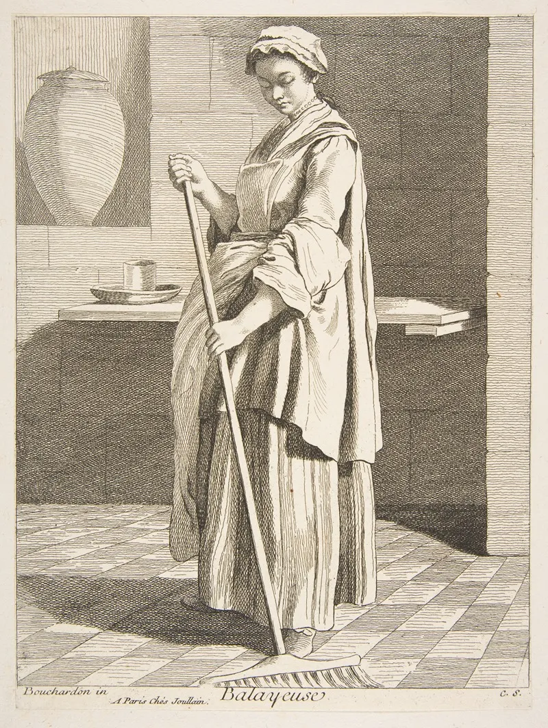 Sweeper by Edmé Bouchardon - Canvas Print