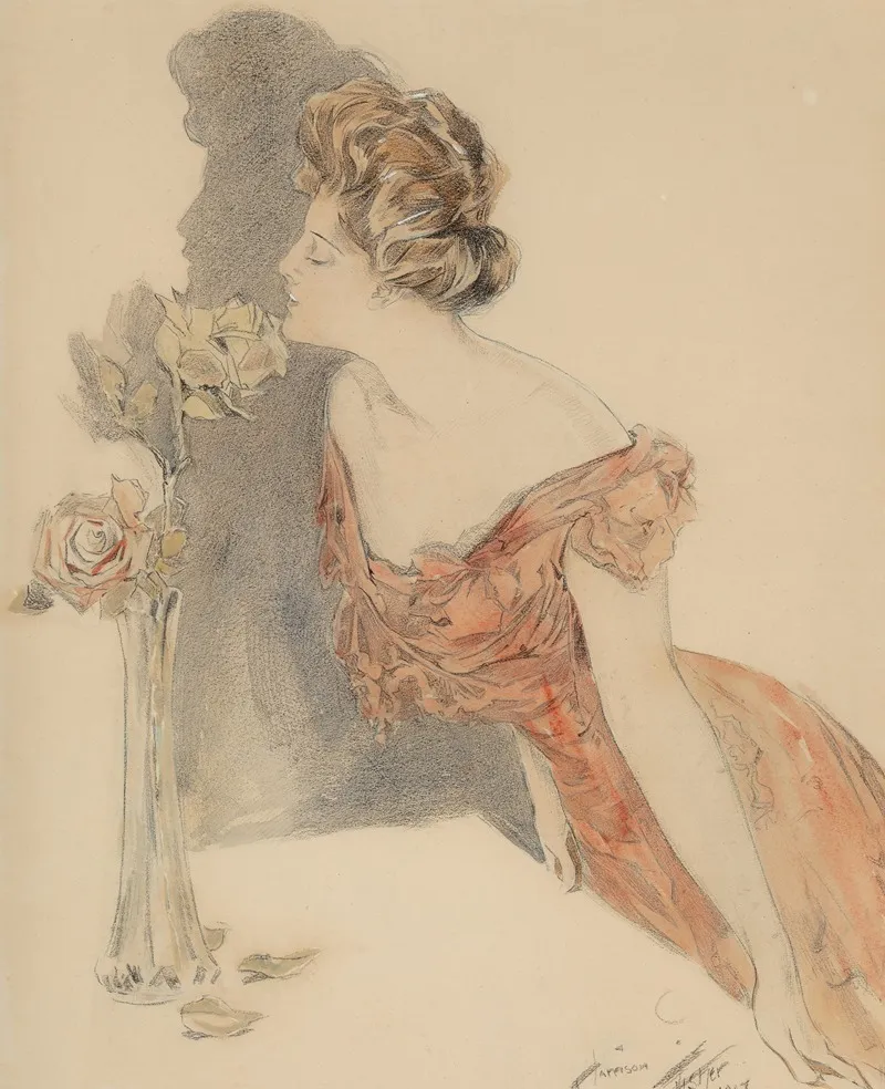 Sweetest Bloom by Harrison Fisher - Canvas Print