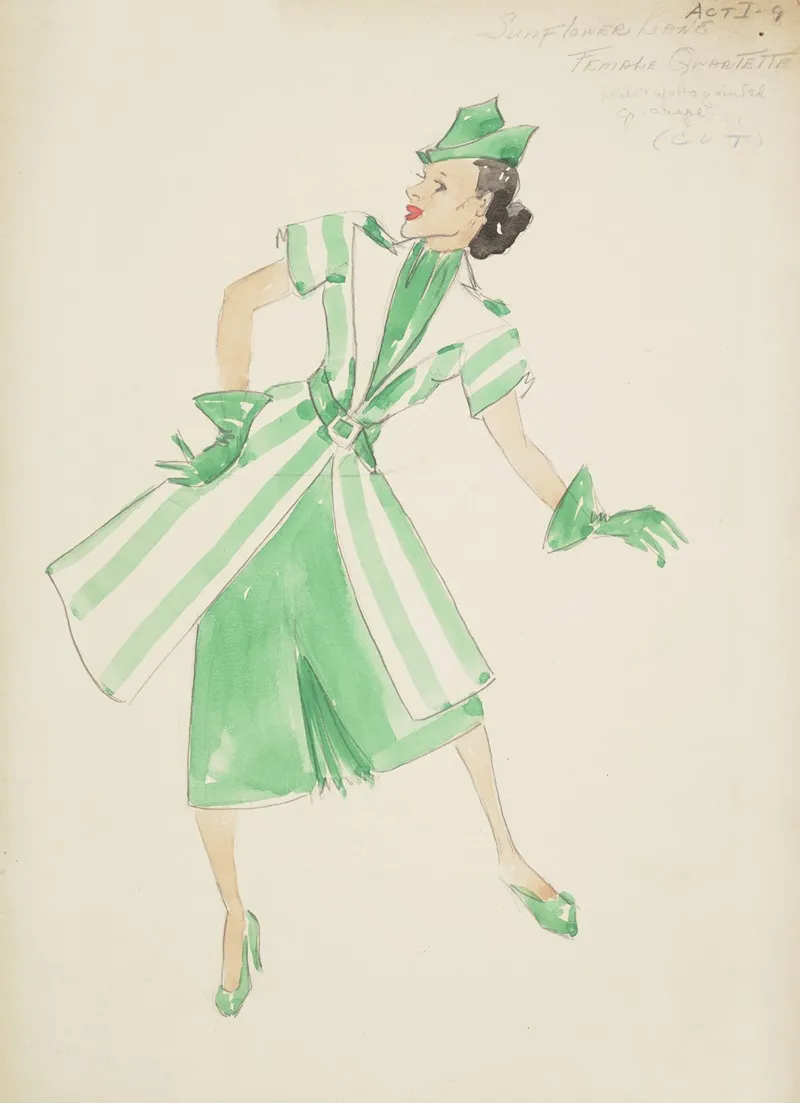 Swing It Female Quartet by Maxine Borowsky - Canvas Print