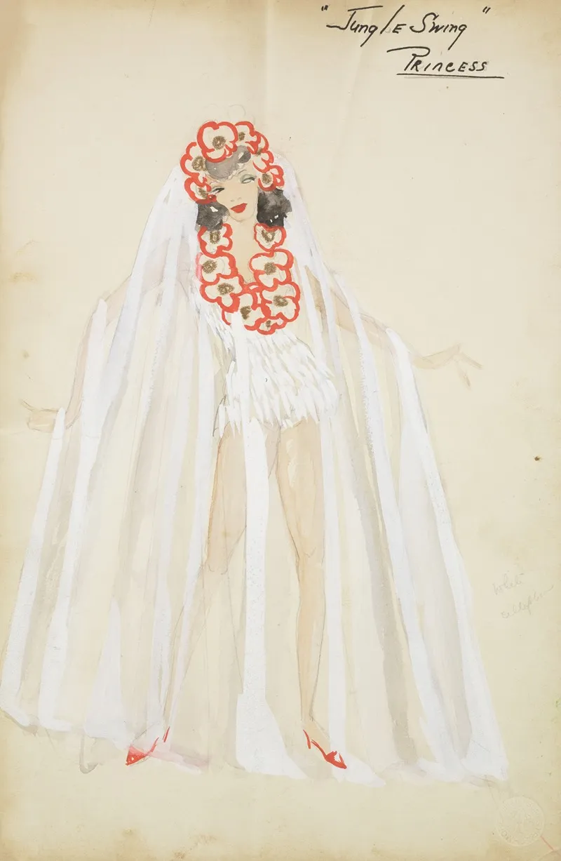 Swing It Jungle Swing Princess by Maxine Borowsky - Canvas Print