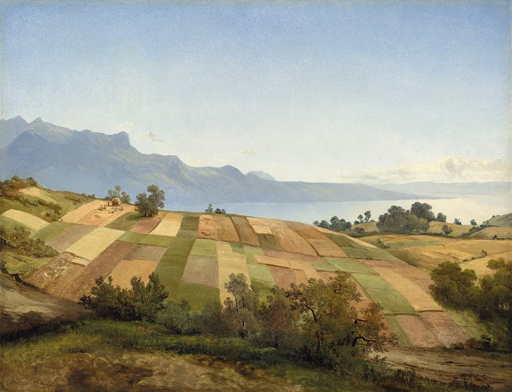 Swiss Landscape by Alexandre Calame - Canvas Print