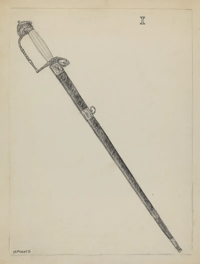 Sword 4 by Fletcher Hanks - Canvas Print