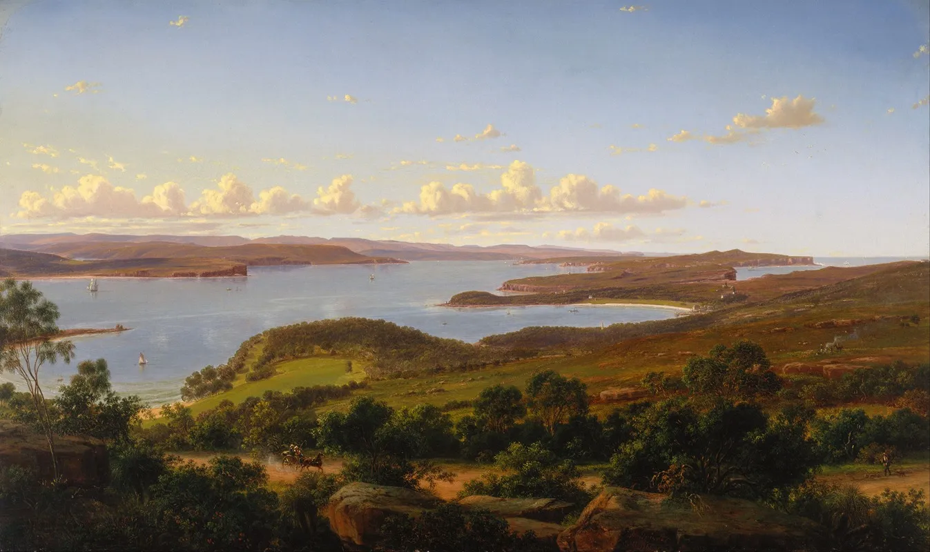 Sydney Heads by Eugène von Guérard - Canvas Print