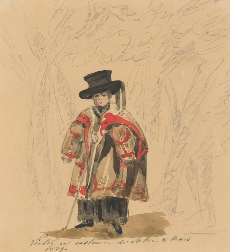 Syn Viktor V Slovenskom Kostyme