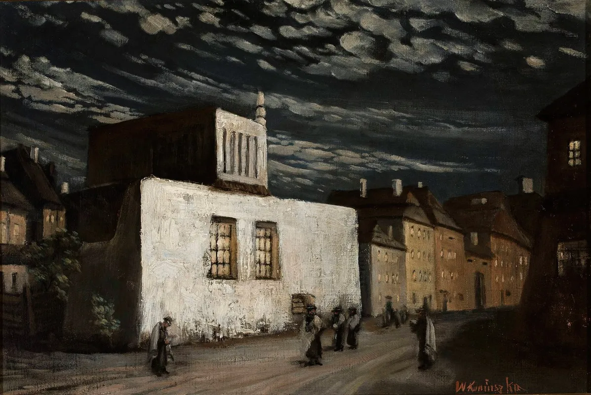 Synagogue 2 by Wacław Józef Koniuszko - Canvas Print