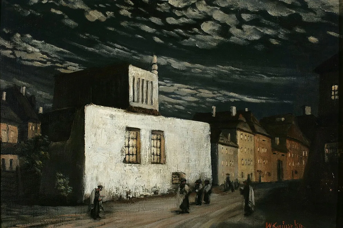 Synagogue 4 by Wacław Józef Koniuszko - Canvas Print