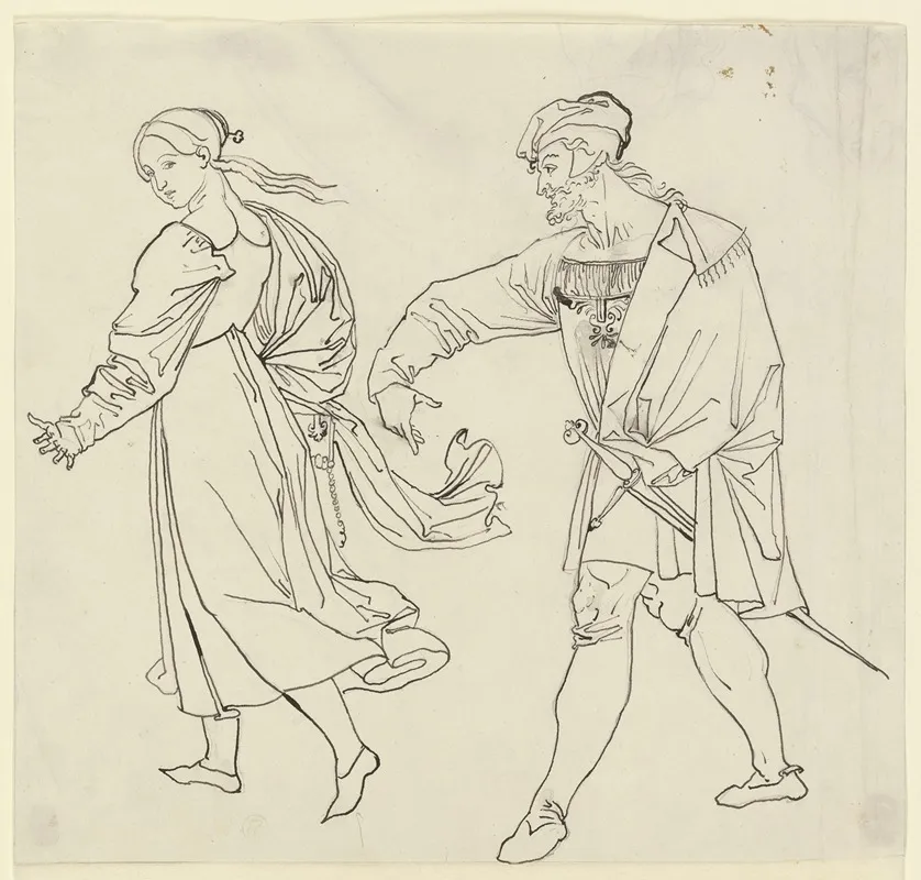 Szene Am Ausgang Der Kirche Faust Und Gretchen