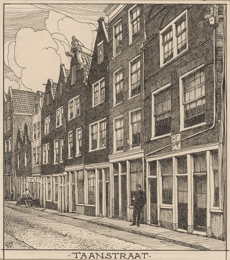 Taanstraat Te Amsterdam by Willem Wenckebach - Canvas Print