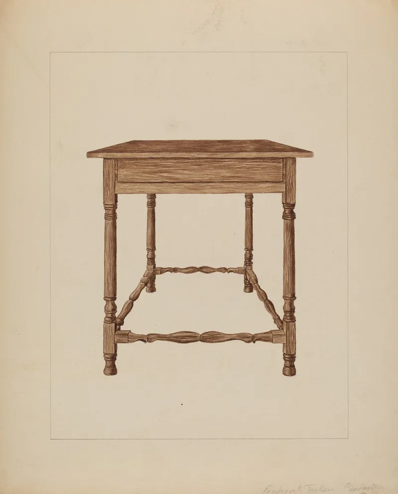 Table 19 by Frederick Jackson - Canvas Print