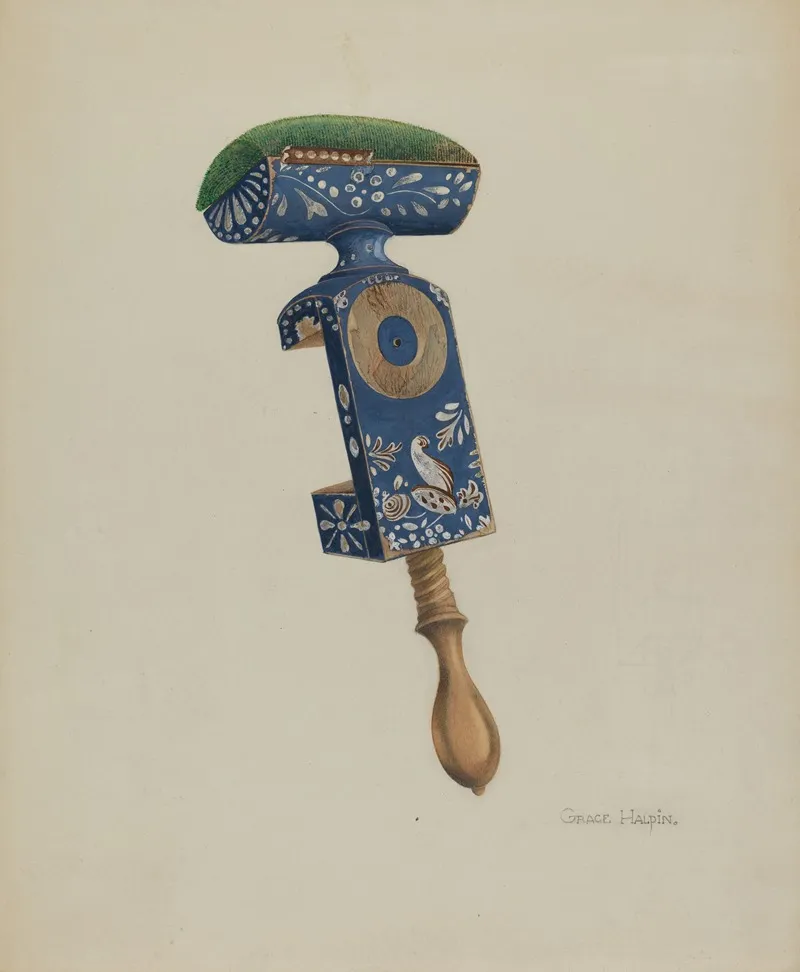 Table Pin Cushion by Grace Halpin - Canvas Print