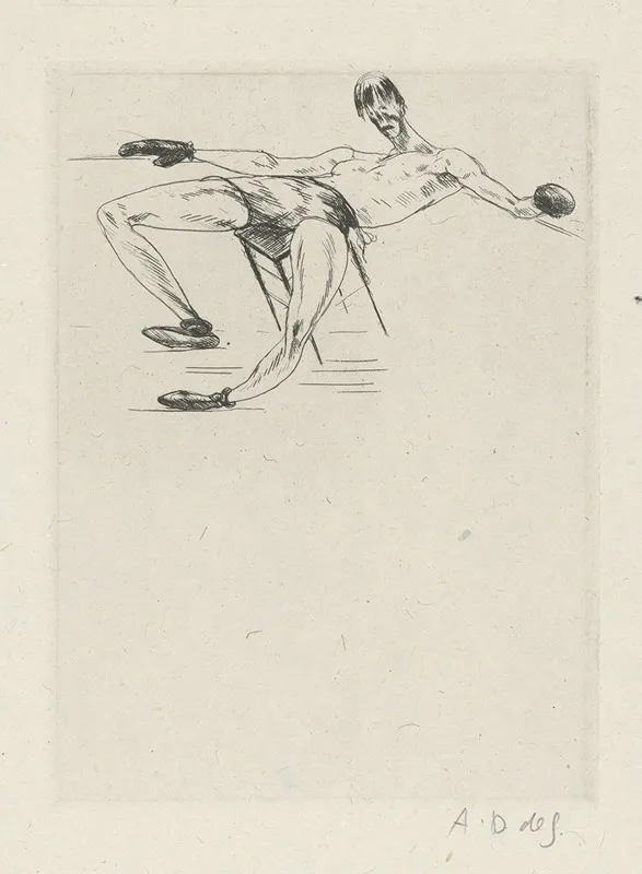 Tableau De La Boxe Illustre De 29 Gravures A Leau Forte Pl 34