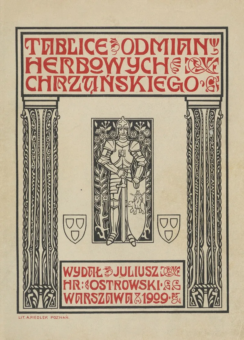 Tablice Odmian Herbowych Chrzanskiego Pl 01 by Teodor Chrząński - Canvas Print
