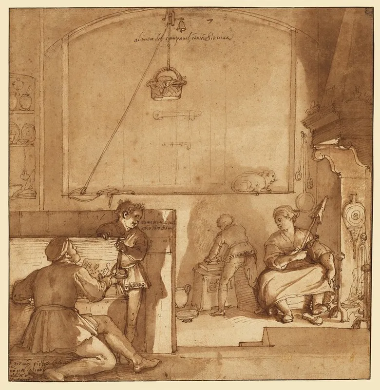 Taddeo In The House Of Giovanni Piero Calabrese