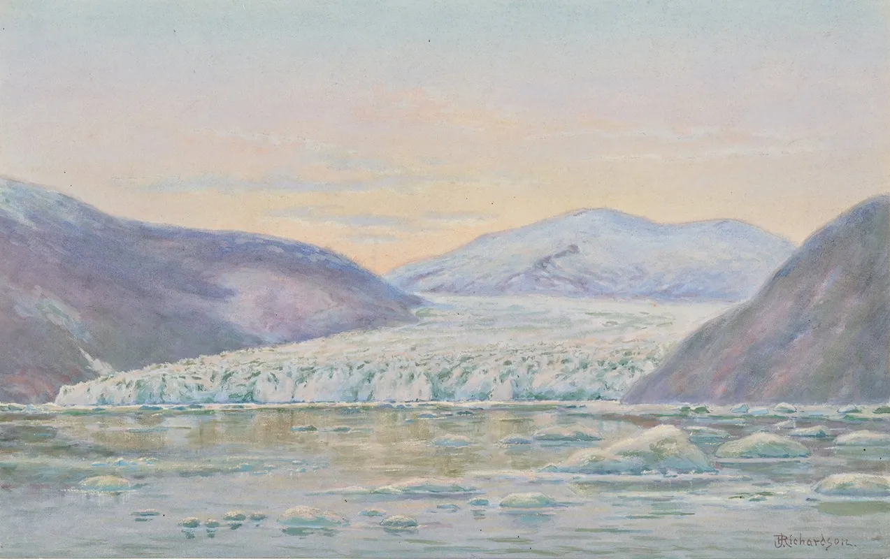 Taku Glacier Evening by Theodore J. Richardson - Canvas Print