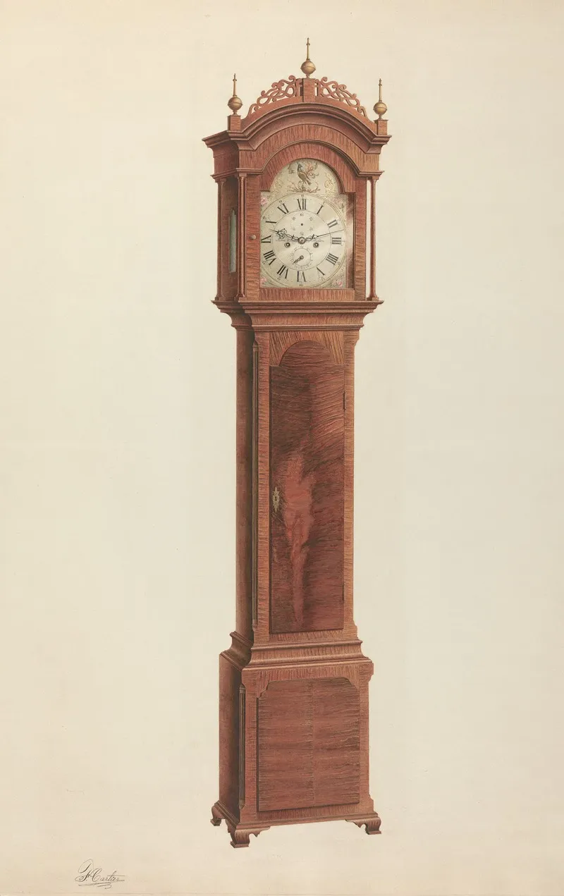 Tall Clock 7 by Ferdinand Cartier - Canvas Print