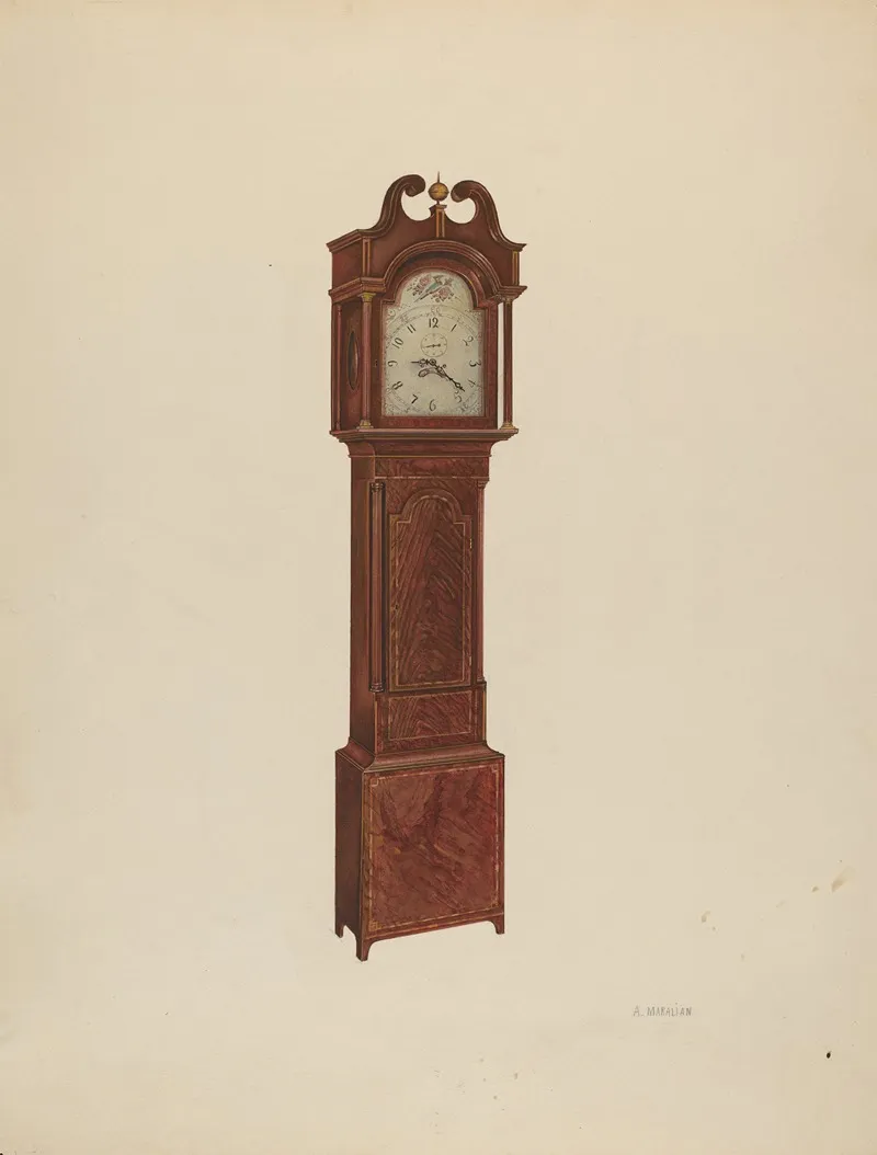 Tall Clock by Arsen Maralian - Canvas Print