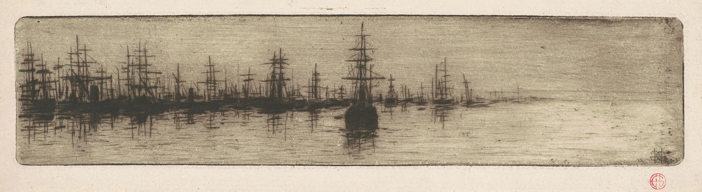 Tall Ships In A Harbor