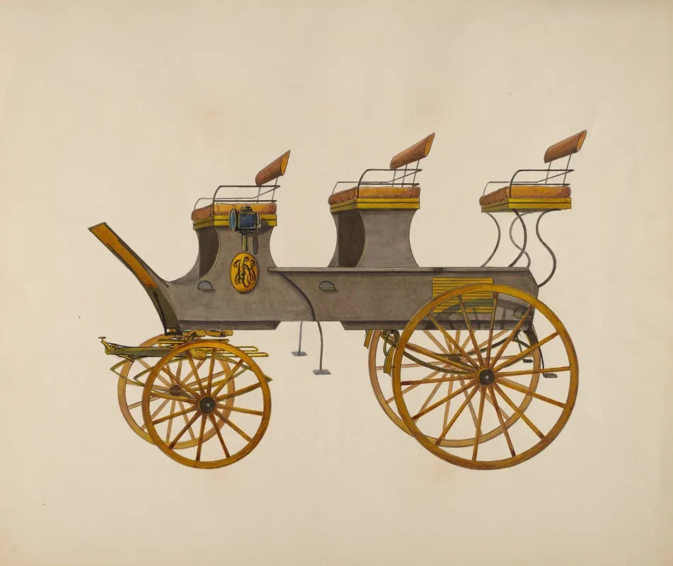 Tally Ho Or Brake by Fred Weiss - Canvas Print