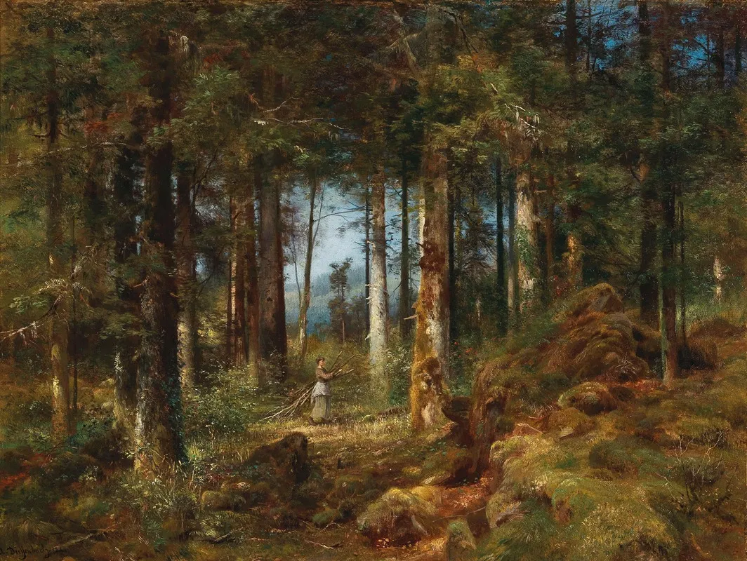 Tannenwald by Anton Heinrich Dieffenbach - Canvas Print