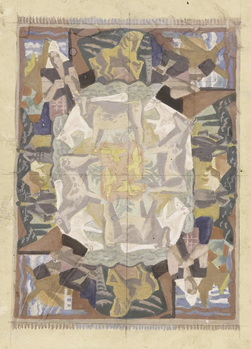 Tapijtontwerp Motief Hollland by Leo Gestel - Canvas Print