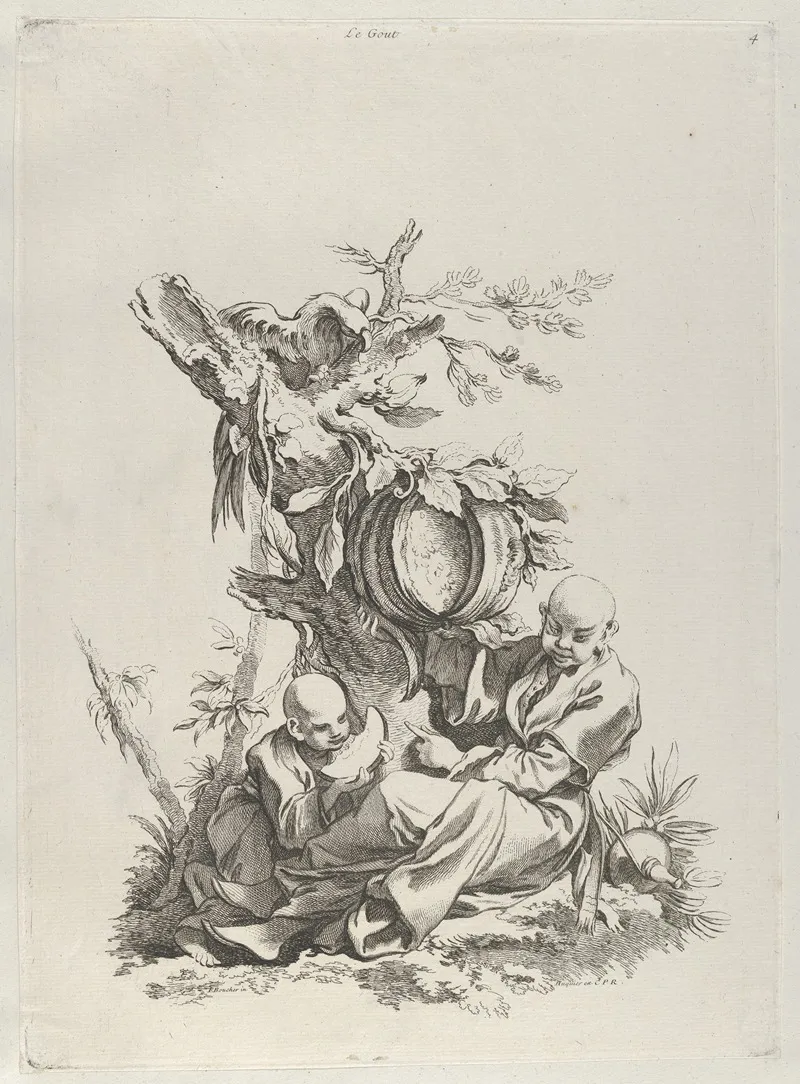 Taste 5 by François Boucher - Canvas Print