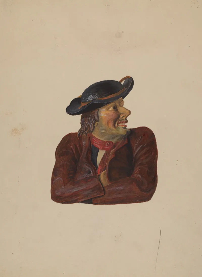 Tavern Bust by Richard F. Smith - Canvas Print