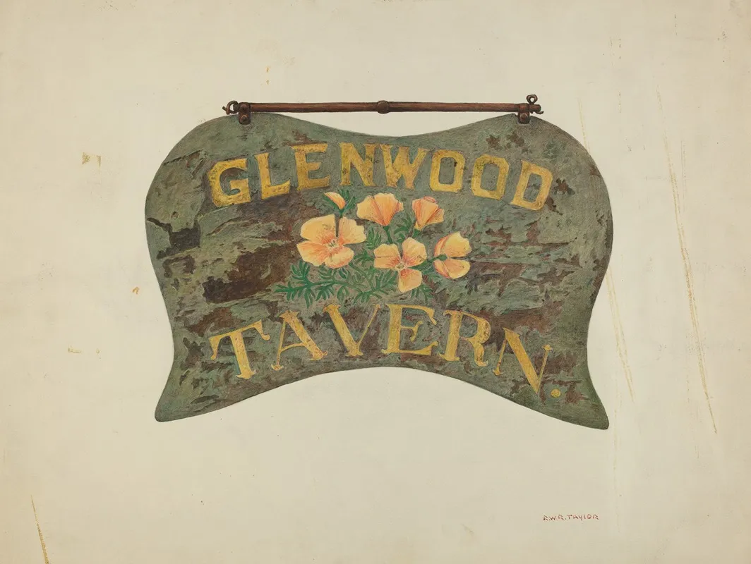 Tavern Sign 14 by Robert W.R. Taylor - Canvas Print