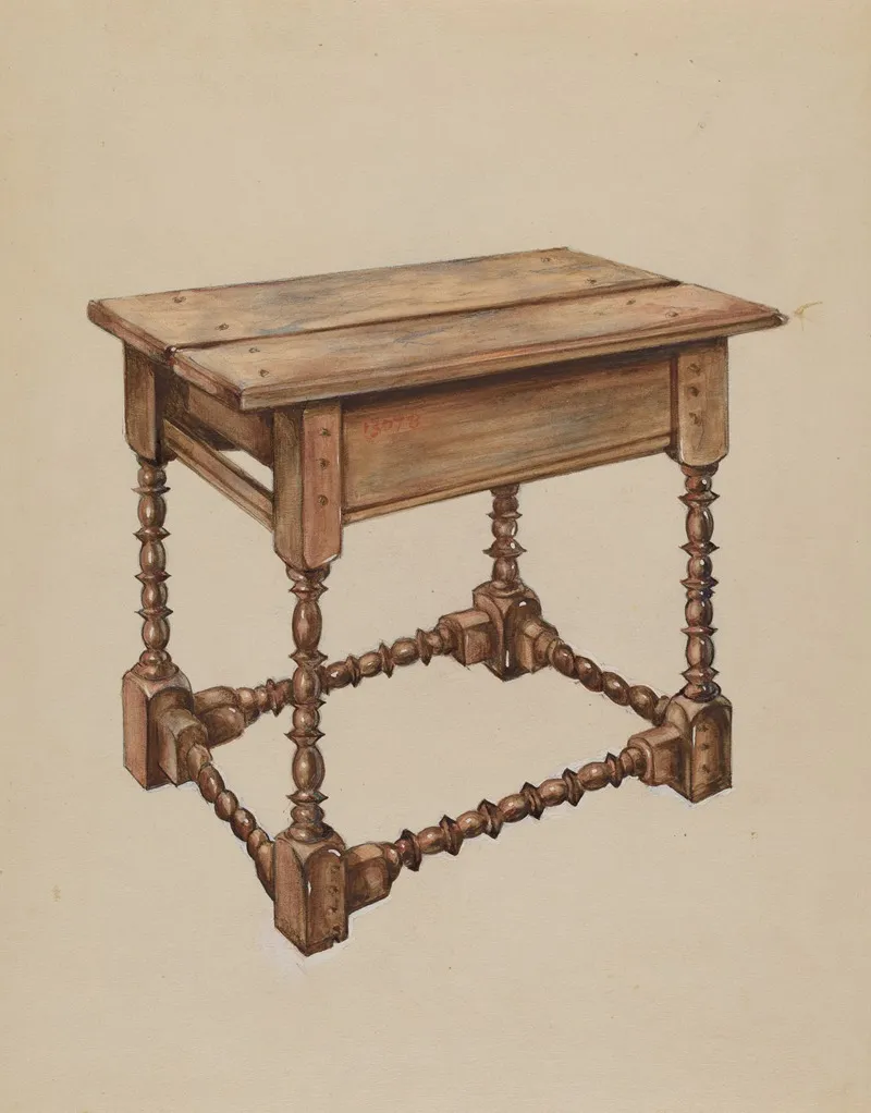 Tavern Table 3 by Isadore Goldberg - Canvas Print