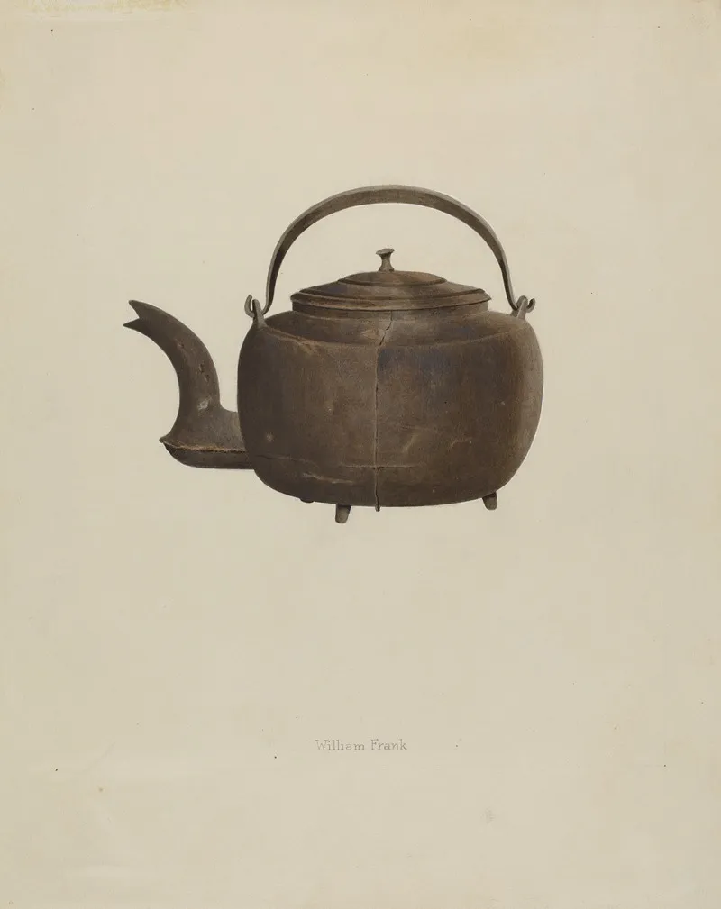 Tea Kettle 13 by William Schmidt - Canvas Print