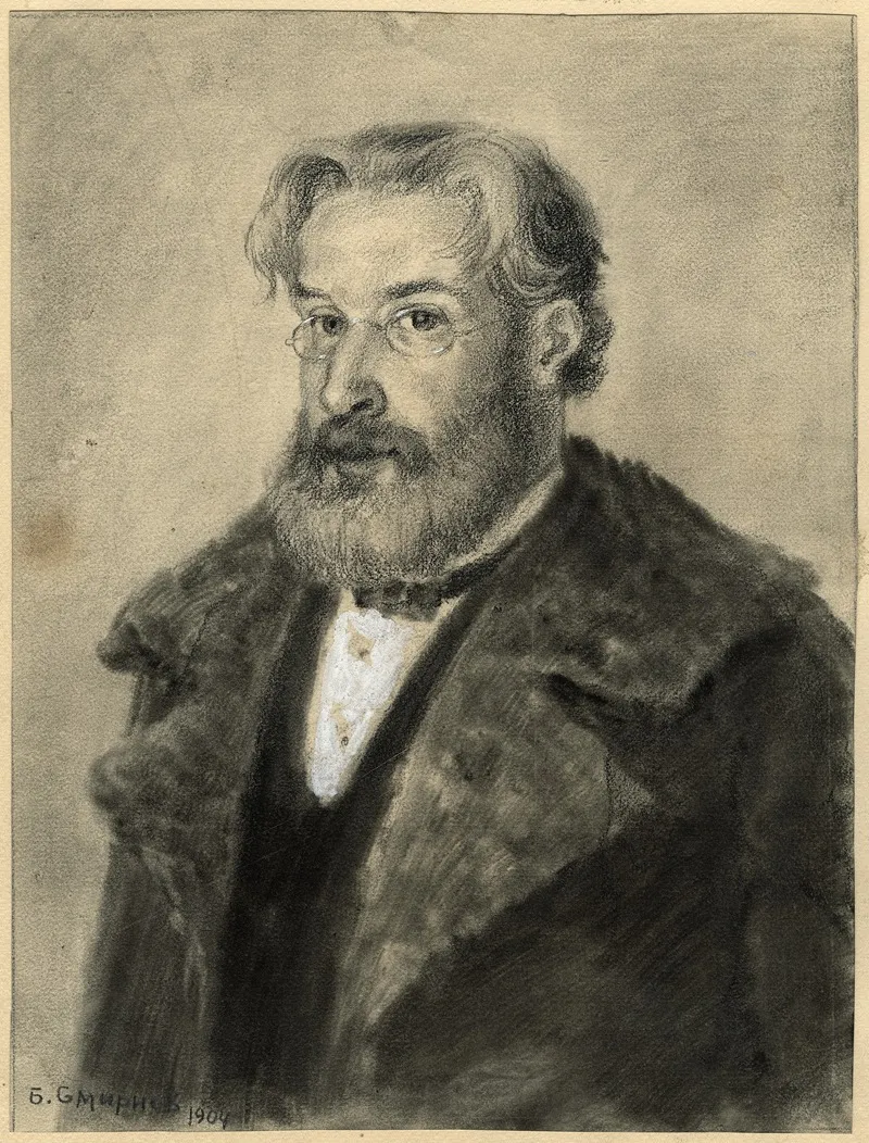 Teacher At A Boys School by Boris Vasilievich Smirnov - Canvas Print