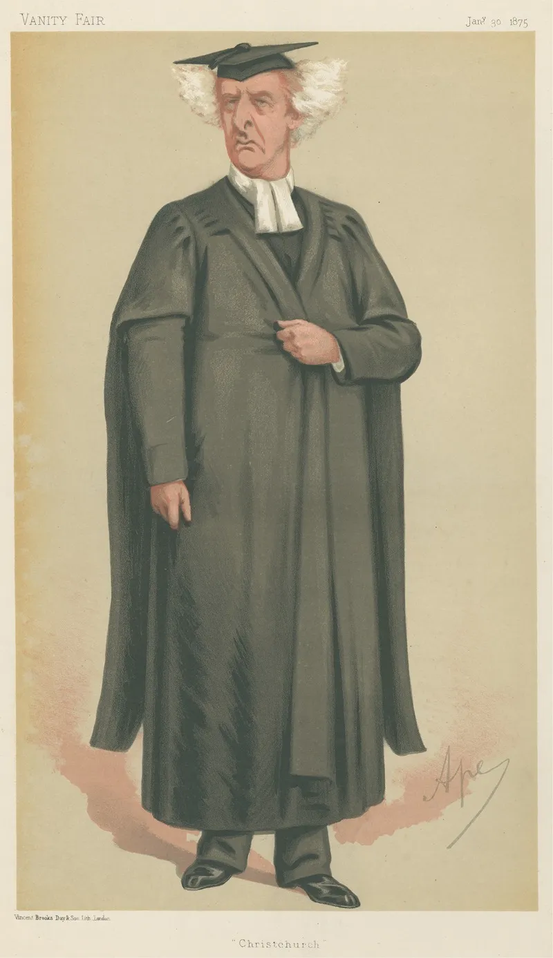 Teachers And Headmasters Christ Church The Very Reverand Henry George Liddell January 30 1875 by Carlo Pellegrini - Canvas Print