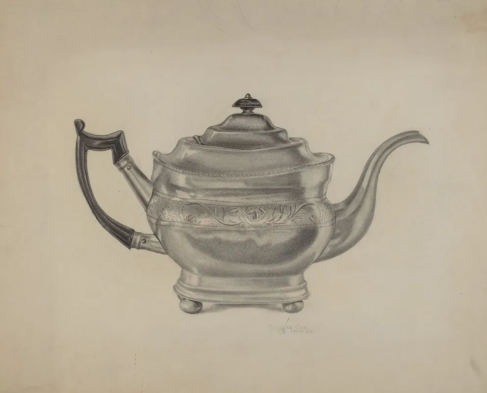 Teapot 11 by Douglas Cox - Canvas Print