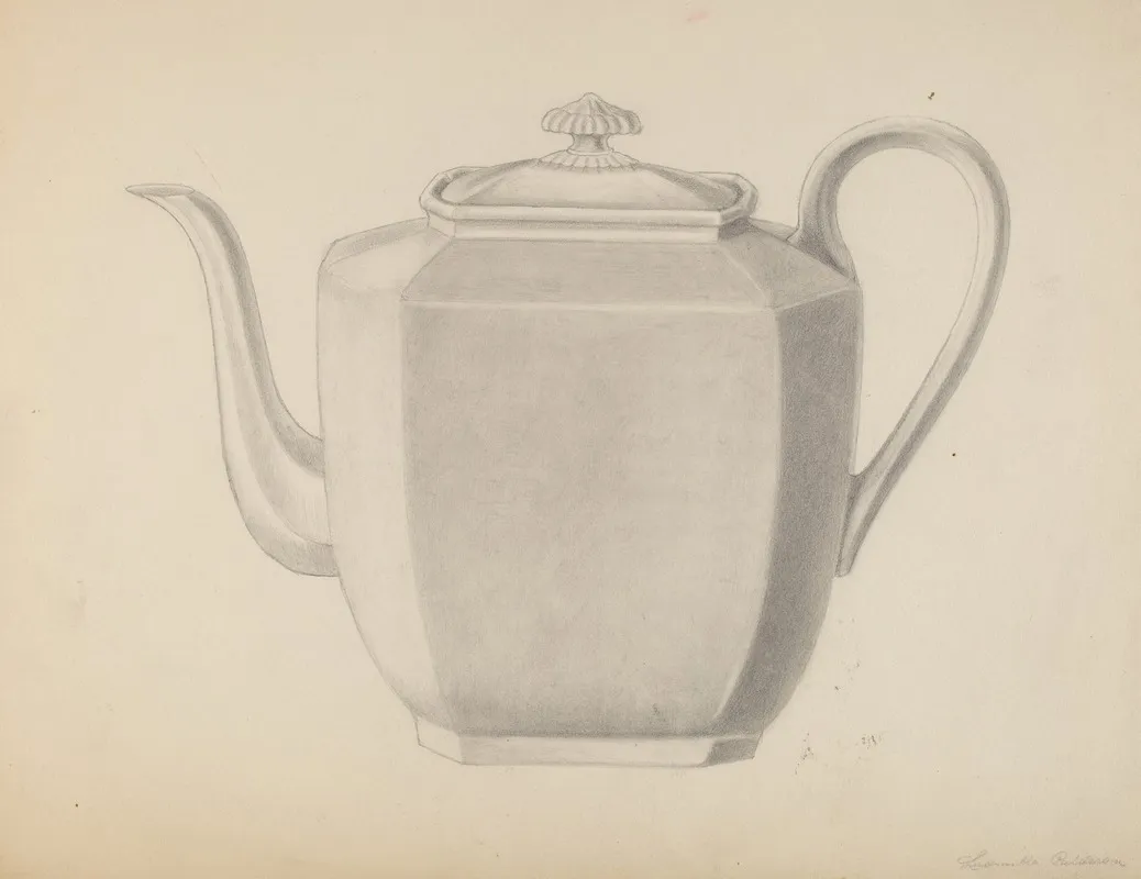 Teapot 27 by Ludmilla Calderon - Canvas Print