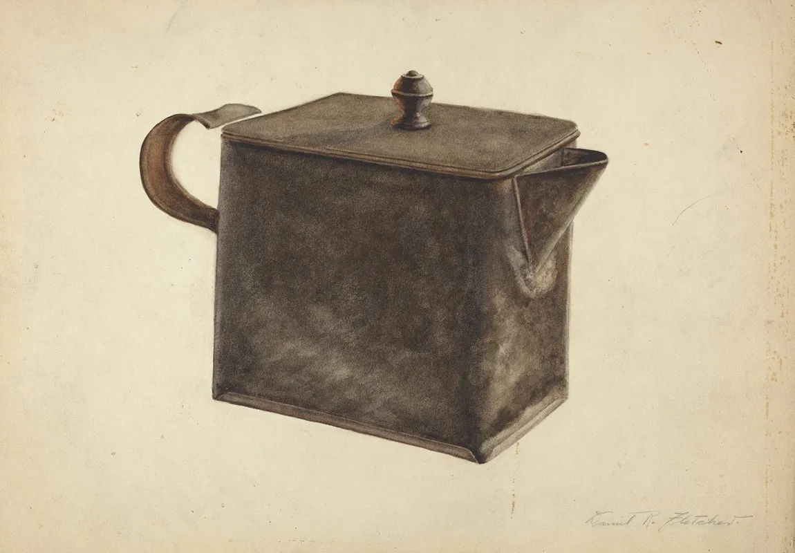 Teapot 9 by Daniel Fletcher - Canvas Print