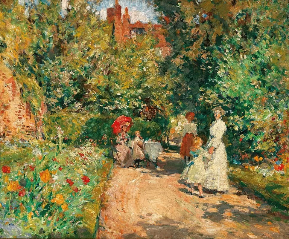 Teatime In A Walled Garden