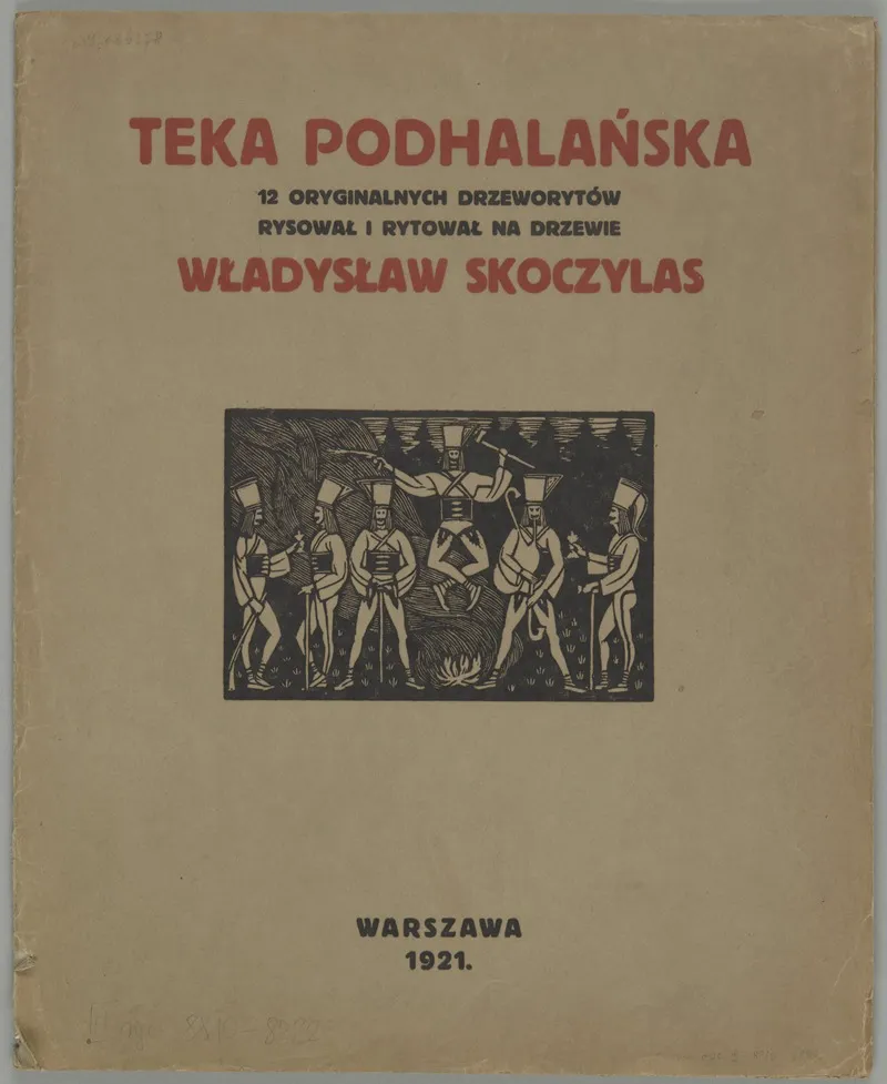 Teka Podhalanska Cover by Władysław Skoczylas - Canvas Print