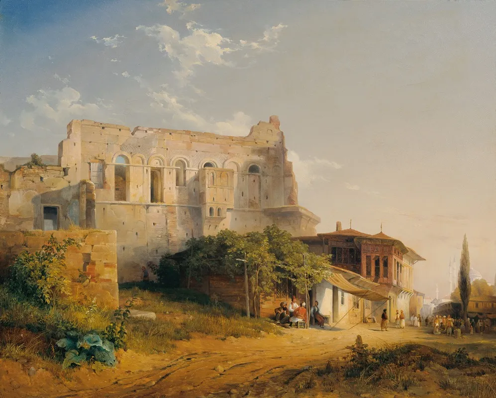 Tekfur Saray In Konstantinopel by Emanuel Stöckler - Canvas Print