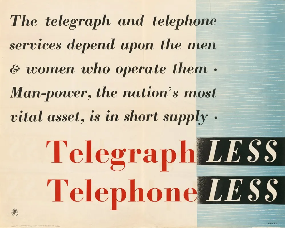 Telegraph Less Telephone Less