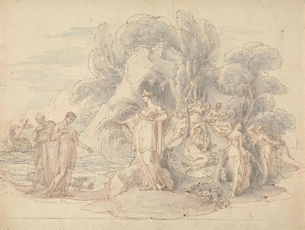 Telemachus And Mentor Landing On The Island Of Calypso 2