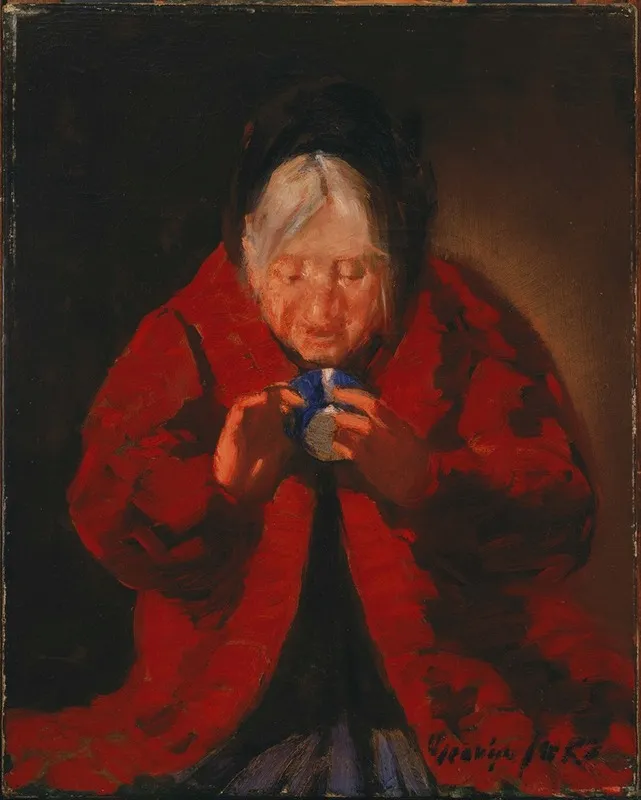 Telling Fortunes by George Luks - Canvas Print