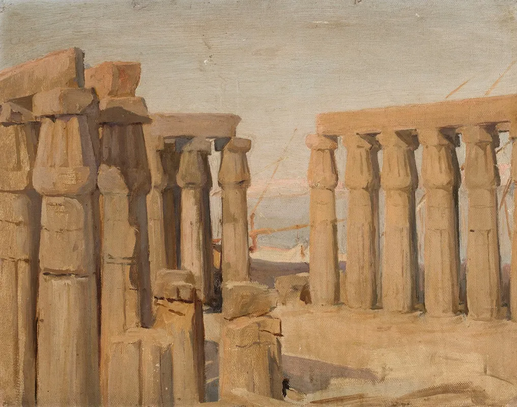 Temple In Luxor From The Journey To Egypt