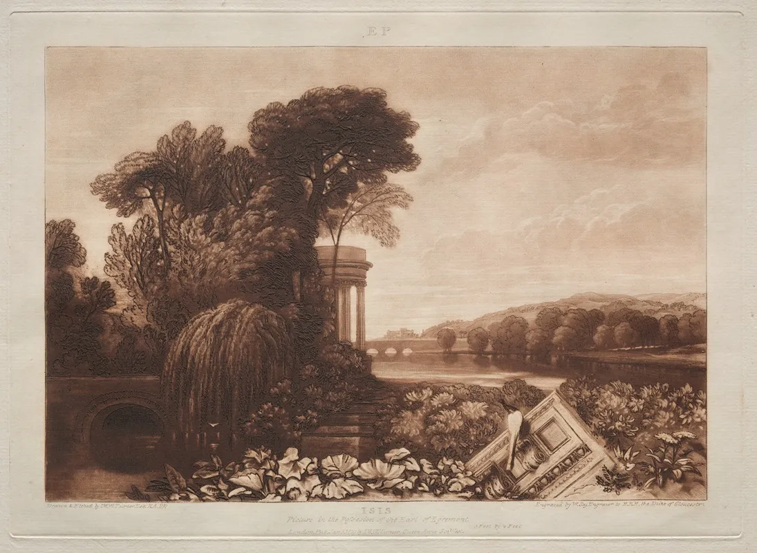 Temple Of Isis by Joseph Mallord William Turner - Canvas Print