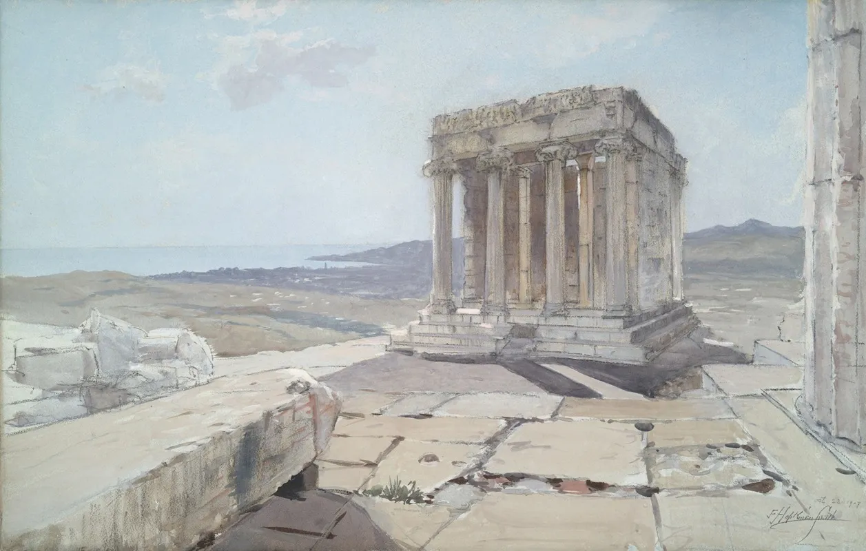 Temple Of The Wingless Victory by Francis Hopkinson Smith - Canvas Print