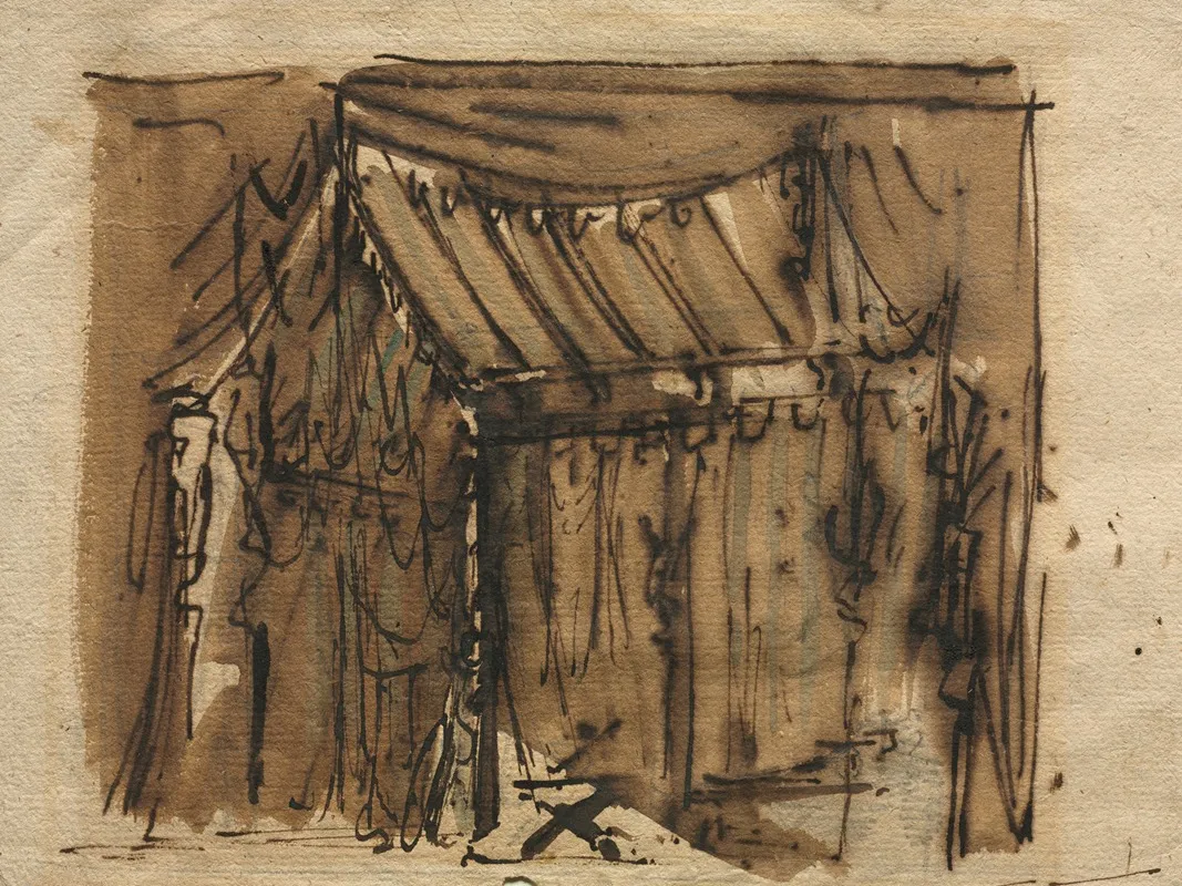Tent by Josef Platzer - Canvas Print