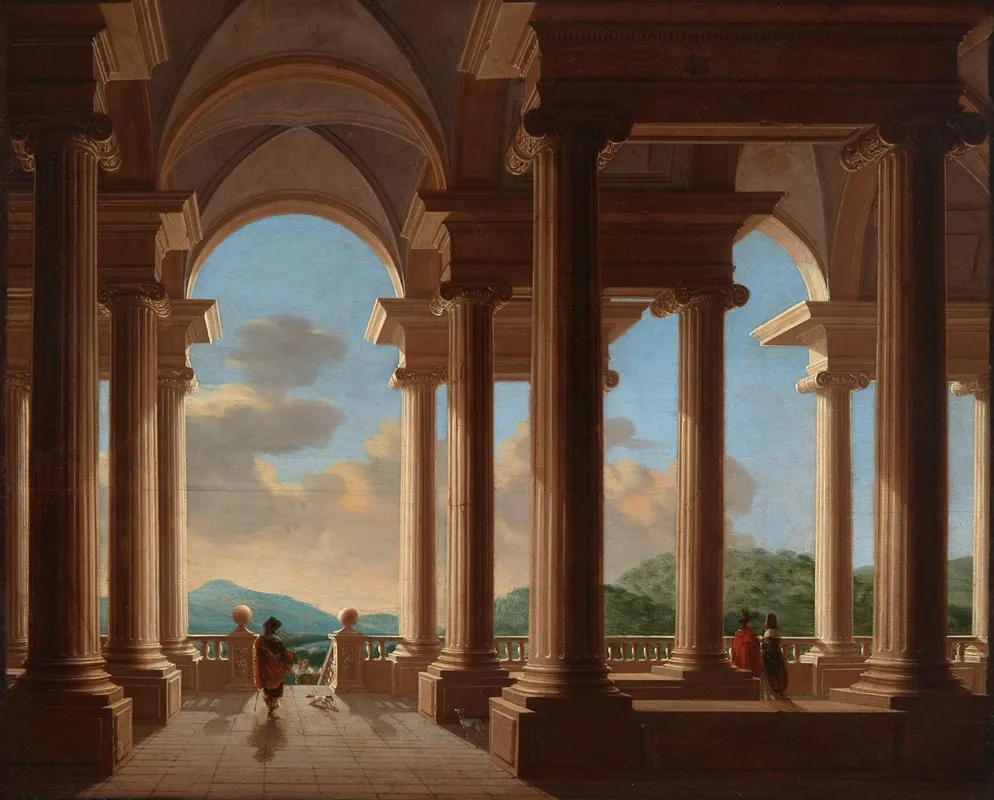 Terrace With A Colonnade Architectural Study