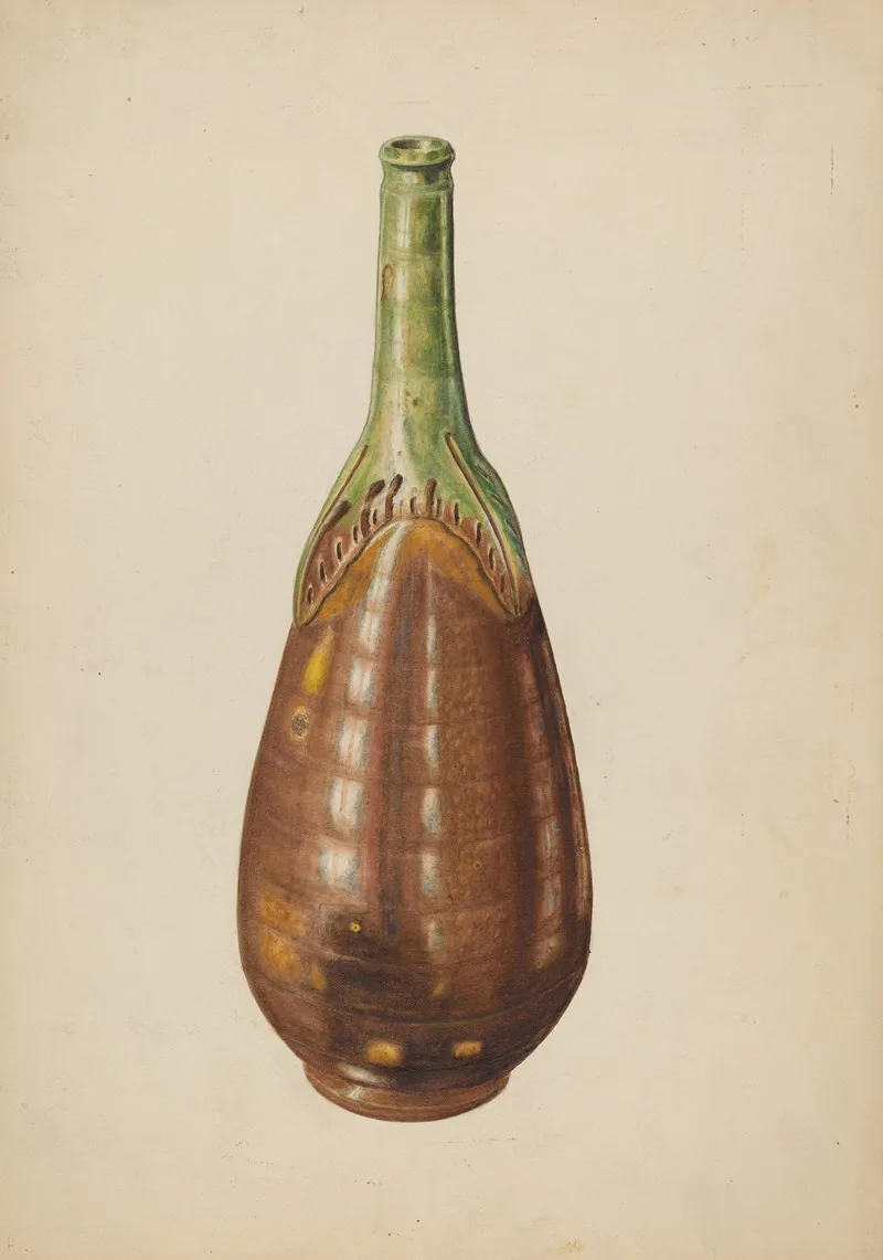 Terracotta Wine Bottle